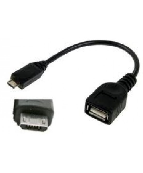 CONEXION OTG Usb MICRO MACHO A Usb "A" HEMBRA 0.1 m