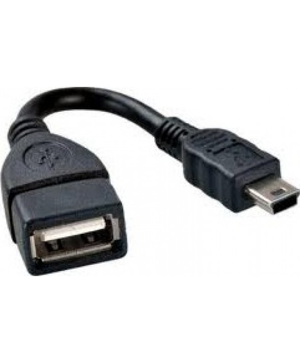 CONEXION OTG Usb MINI MACHO A Usb "A" HEMBRA 0.1m