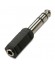 ADAPTADOR JACK 6.3 mm STEREO MACHO A 3.5 mm STEREO HEMBRA GRANEL