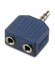 ADAPTADOR JACK 3.5 ST/M A 2 JACK 3.5 ST/H GRANEL