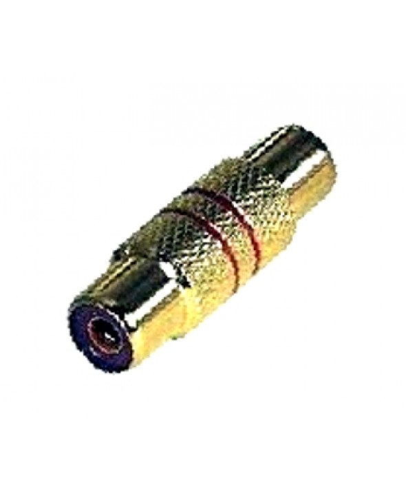 ADAPTADOR RCA HEMBRA - HEMBRA METAL DORADO