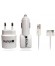 KIT IPHONE4/4S IPAD2/3 CASA+COCHE+CABLE (1A MAX)