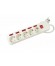 BASE RED MULTIPLE 5 VIAS CON INTERRUPTOR INDIVIDUAL