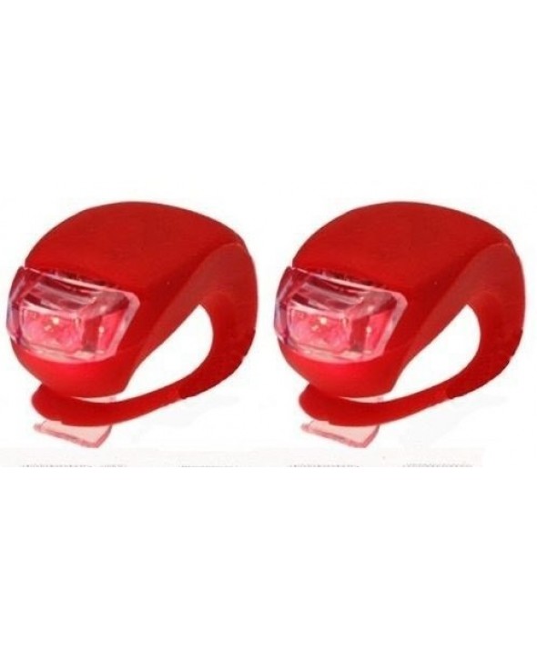 SET 2 LUCES TRASERA BICICLETA 3 LED´S ROJO