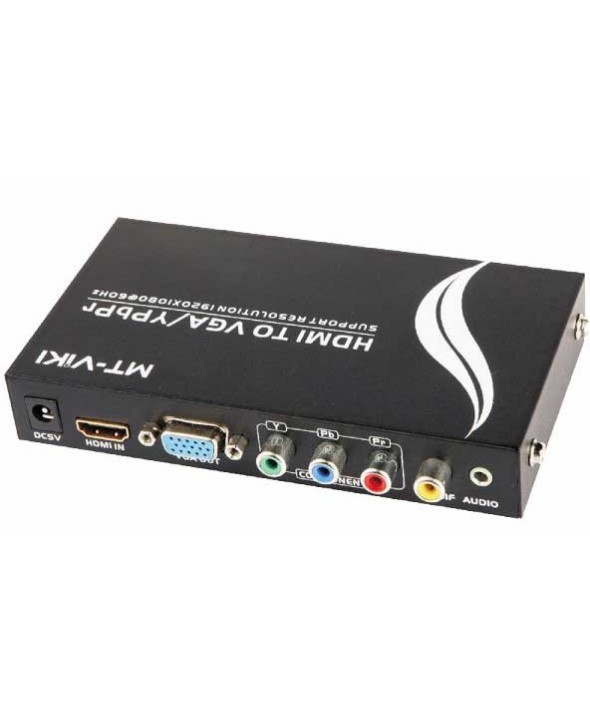 CONVERTIDOR VIDEO COMPONENTES+VGA+AUDIO A HDMI HD 