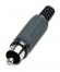 CONECTOR RCA MACHO PVC NEGRO