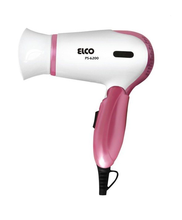 SECADOR DE PELO 1400W VIAJE PLEGABLE ELCO 