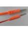 CONEX.AUDIO JACK 3.5mm M/M ST PLANO 1.5m NARANJA