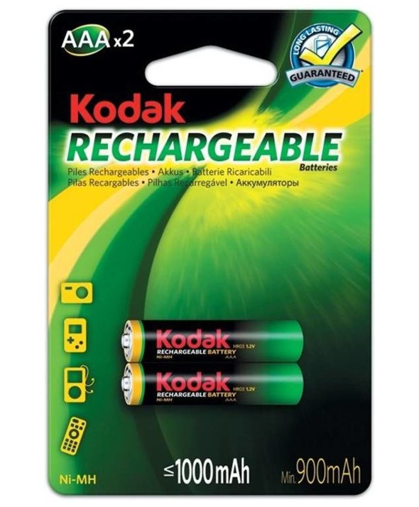 BAT. RECARGABLE R03 1000 mAH BL.2 KODAK K3ARHR-2