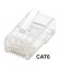 CONECTOR TELEFONICO RJ45 8p8c CAT.6 ORO