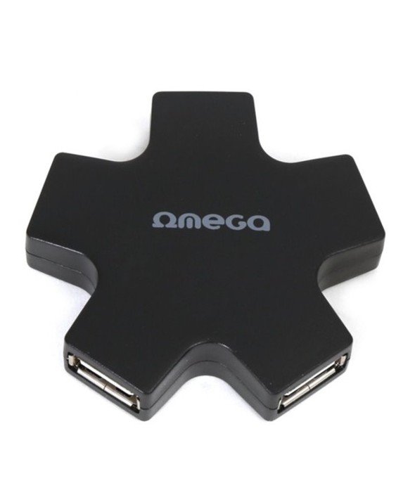 HUB 4 PUERTOS Usb 2.0 OMEGA ESTRELLA OUH24SB