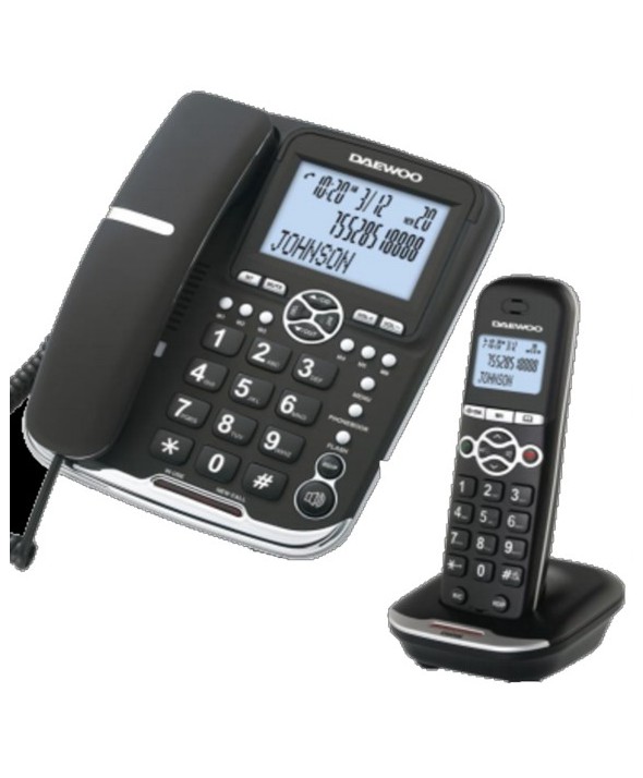 TELEFONOS DECT DAEWOO DUO BASE + INALAMBRICO TELEFONOS DECT DAEWOO DUO BASE + INALAMBRICO