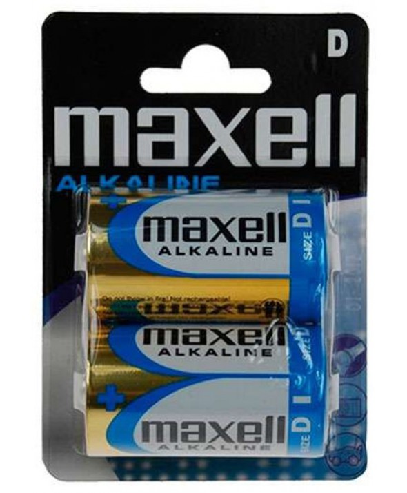 PILA ALCALINA LR20 MXL MAXELL BLISTER 2 UNIDADES