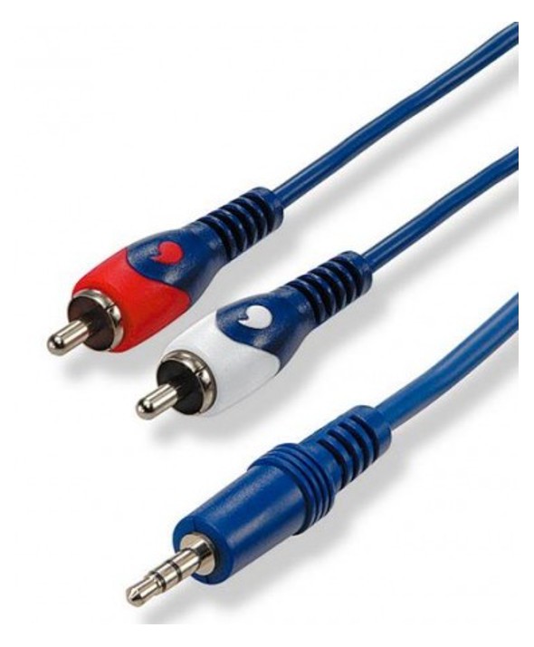 CONEXION HT JACK 3.5mm STEREO A 2 RCA 10m