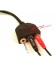 CONEXION 2xJACK 3.5 MACHO A 3xJACK 3.5mm HEMBRA MICROFONO+AUDIO 1m