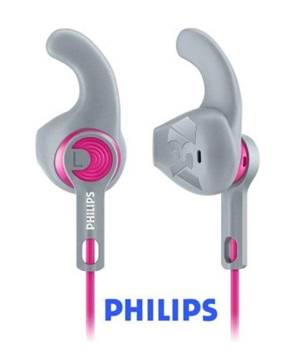 AURICULAR INTRAOIDO ACTION FIT PHILIPS GRIS/ROSA