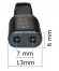 CABLE ALIMENTACION 2x0.5mm² AFEITADORA RIZADO 1.5m