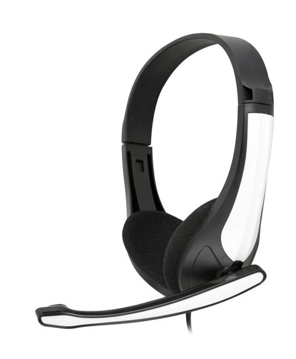 AURICULAR CUPULA CON MICROFONO PARA PC BLANCO