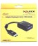 CONVERTIDOR DISPLAYPORT MACHO A VGA HEMBRA 0.1 M NEGRO