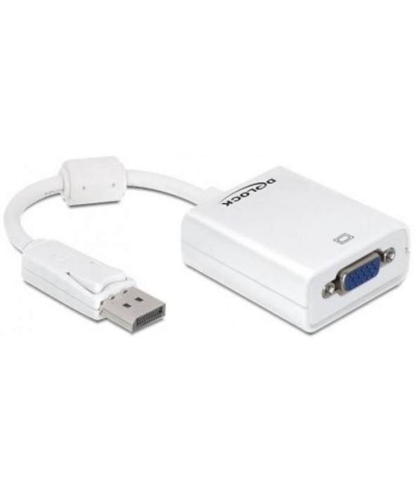 CONVERTIDOR DISPLAYPORT MACHO A VGA HEMBRA 0.1 M BLANCO