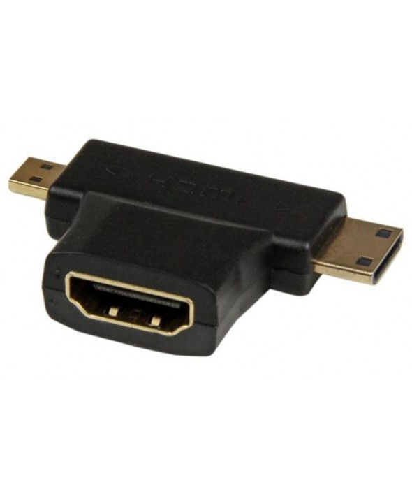 ADAPTADOR HDMI HEMBRA A HDMI MINI/MICRO