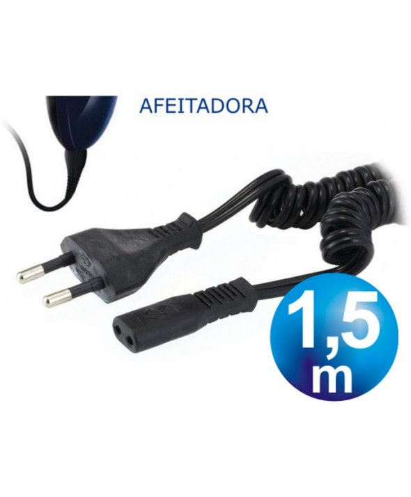 CABLE ALIMENTACION 2x0.5mm² AFEITADORA RIZADO 1.5m