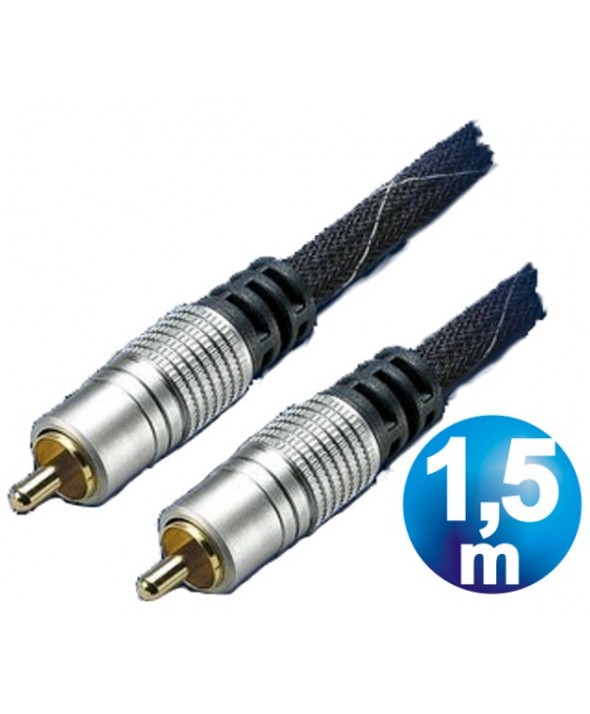 CONEXION AUDIO RCA M/M AUDIO HT 50 OHM 1.5m