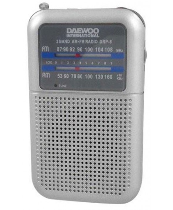 RADIO AM/FM ALTAVOZ + AURICULAR DAEWOO GRIS