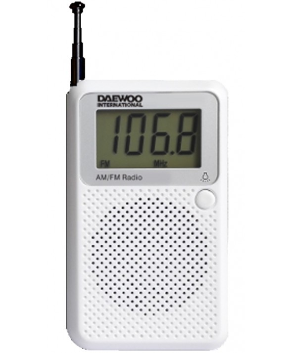 RADIO DE BOLSILLO AM/FM DIGITAL ALTAVOZ EXTERNO DAEWOO