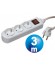 BASE RED MULTIPLE 3 VIAS CON INTERRUPTOR CABLE 3m