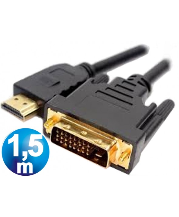 CONEXION HDMI M A DVI (18+1) M CABLE 1.5 m