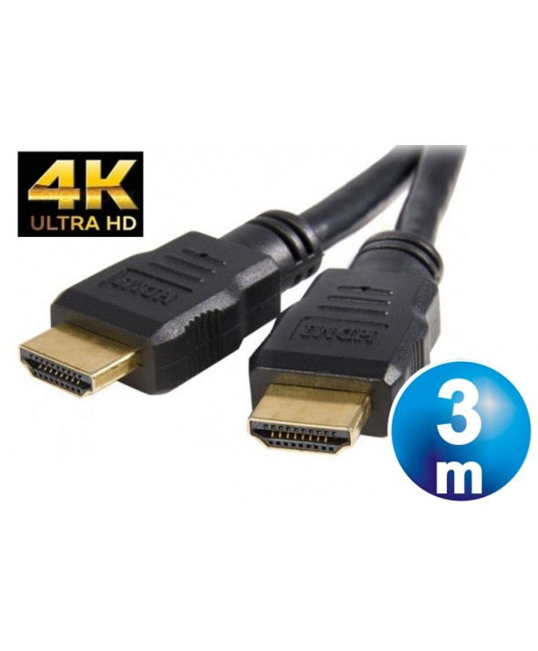 CONEXION HDMI M/M 3D 4K CABLE 3 m