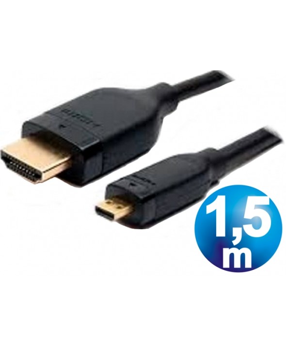 CONEXION HDMI MACHO A HDMI MICRO MACHO CABLE 1.5m