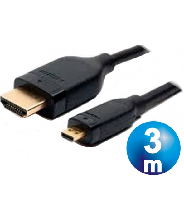 CONEXION HDMI MACHO A HDMI MICRO MACHO CABLE 3 m