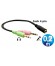 CONEX. AUDIO+MICRO JACK 3.5 4 PIN.H A 2 ST/M 0.2m