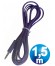 CONEX.AUDIO JACK 3.5mm M/M ST PLANO 1.5m PURPURA