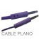 CONEX.AUDIO JACK 3.5mm M/M ST PLANO 1.5m PURPURA