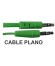 CONEX.AUDIO JACK 3.5mm M/M ST PLANO 1.5m VERDE