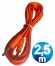 CONEX.AUDIO JACK 3.5mm M/M ST PLANO 2.5m NARANJA