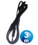 CONEX.AUDIO JACK 3.5mm M/M ST PLANO 3m NEGRO