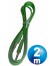 CONEX.AUDIO JACK 3.5mm M/M ST PLANO 2m VERDE