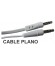 CONEX.AUDIO JACK 3.5mm M/M ST PLANO 2m BLANCO