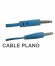 CONEX.AUDIO JACK 3.5mm M/M ST PLANO 3m AZUL