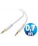 CONEXION JACK 3.5 mm M/M ESTEREO 0.7 m BLANCO