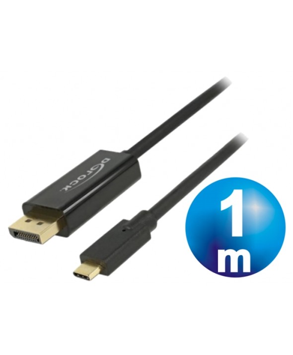 CONEXION DISPLAYPORT 1.1 MACHO A Usb-C MACHO 1 m 4K 