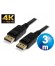 CONEXION DISPLAYPORT 1.2 M/M 4K CABLE 3 m