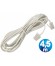 CONEXION TELEFONICA M/M RJ11 6p4c BLANCA 4.5 METROS