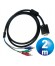 CONEXION VGA MACHO A 3 RCA COMPONENTES CABLE 2 m