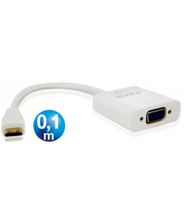 CONVERTIDOR MINI HDMI A VGA + AUDIO SIN ALIMENTACION APPROX APPC20