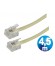 CONEXION TELEFONICA M/M RJ11 6p4c 4.5m BEIGE